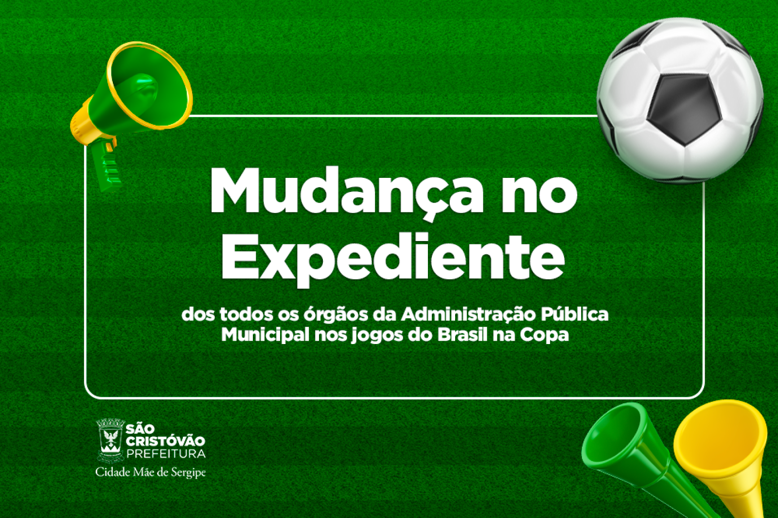 Horário de expediente especial nos jogos da Copa